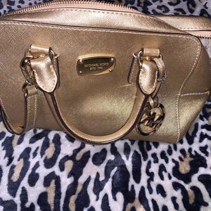 Michael Kors Metallic Gold Purse